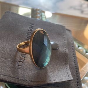 Dean Davison Labrodite 22k Goldfilled Ring size 9. $48 ENDS AUG 10 pd 195